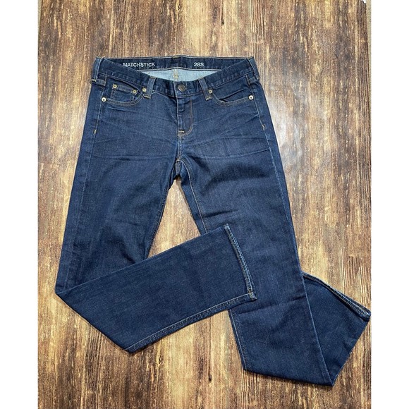 J. Crew jeans matchstick dark denim jeans size 28s - Picture 1 of 4